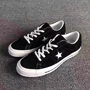 158477C 板鞋 158369C STAR木村黑色反光一星低帮反毛皮男女鞋 ONE