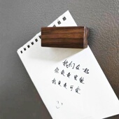 空中宝阁实木冰箱贴插花瓶养花磁吸贴日用家居冰箱简约木质装 饰