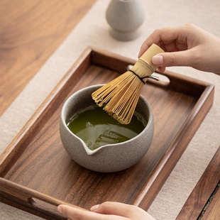 空中宝阁日式抹茶道五件套点茶碗茶筅立百本立茶勺托盘茶百戏打