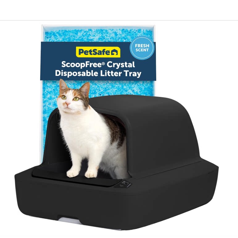 美国代购PetSafe ScoopFree Self-Cleaning Litter Box猫砂屋110v