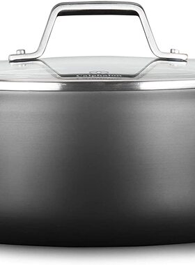 美国代购 calphalon premier 硬质氧化铝不粘锅荷兰锅汤锅带盖