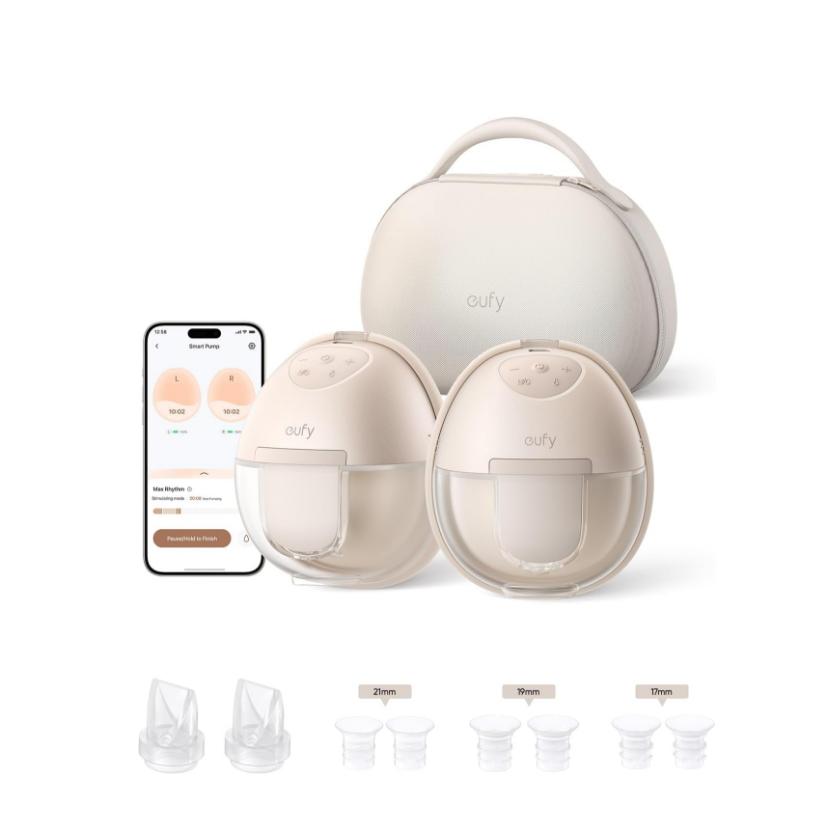 美国代购eufy Wearable Breast Pump S1 Pro可穿戴电动免提吸乳器