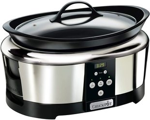 德国代购Crockpot slow cooker  慢炖锅5.7 升 电子数字倒计时