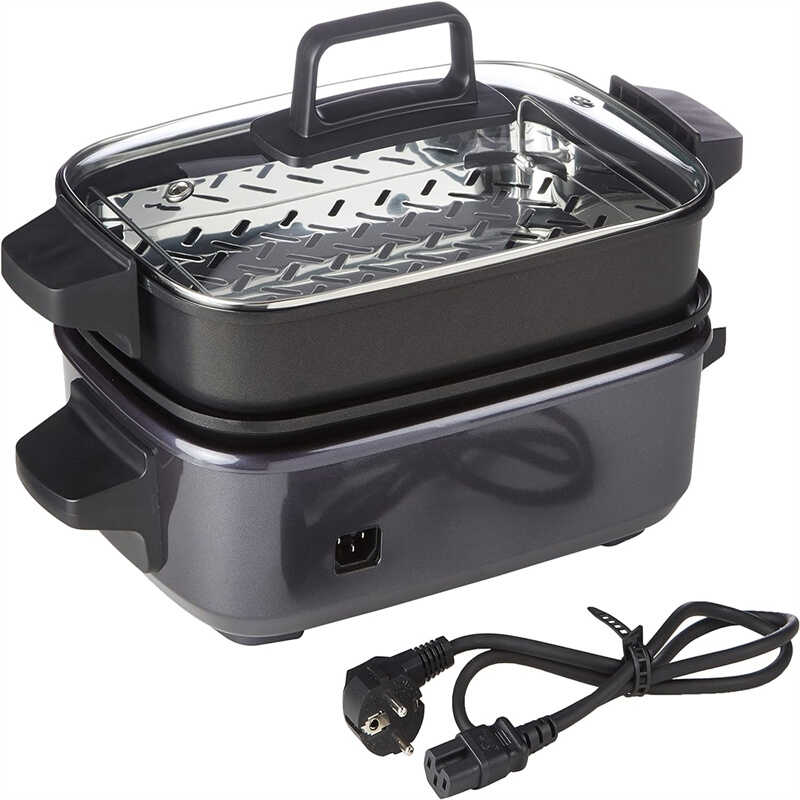 德国代购Cuisinart Multicooker GRMC3E 5合1烧烤蒸煎炖多功能锅 - 实物图