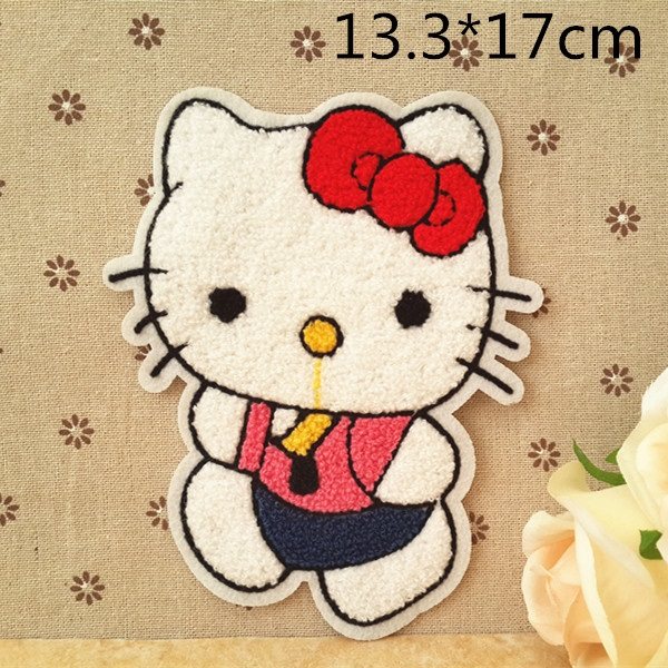 外贸卡通布贴毛巾绣补丁贴DIY装饰毛衣贴花需手缝Hello Kitty系列,居家布艺,布贴,淘宝优惠券,粉丝福利购,淘宝优惠卷