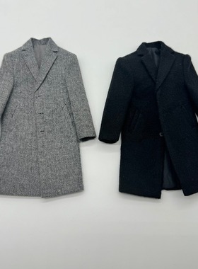 1/6 兵人 黑色灰色大衣风衣长款外套 Toy center西装大衣 现货