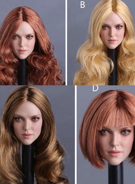 现货 GACTOYS GC009 1/6 欧美女明星头雕 芭芭拉 女兵人头雕模型