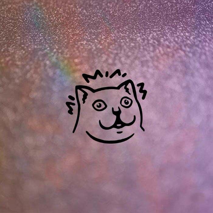 镂空反光车贴奇怪知识增加了的mur猫咪表情包mmd智力丢失宠物贴纸