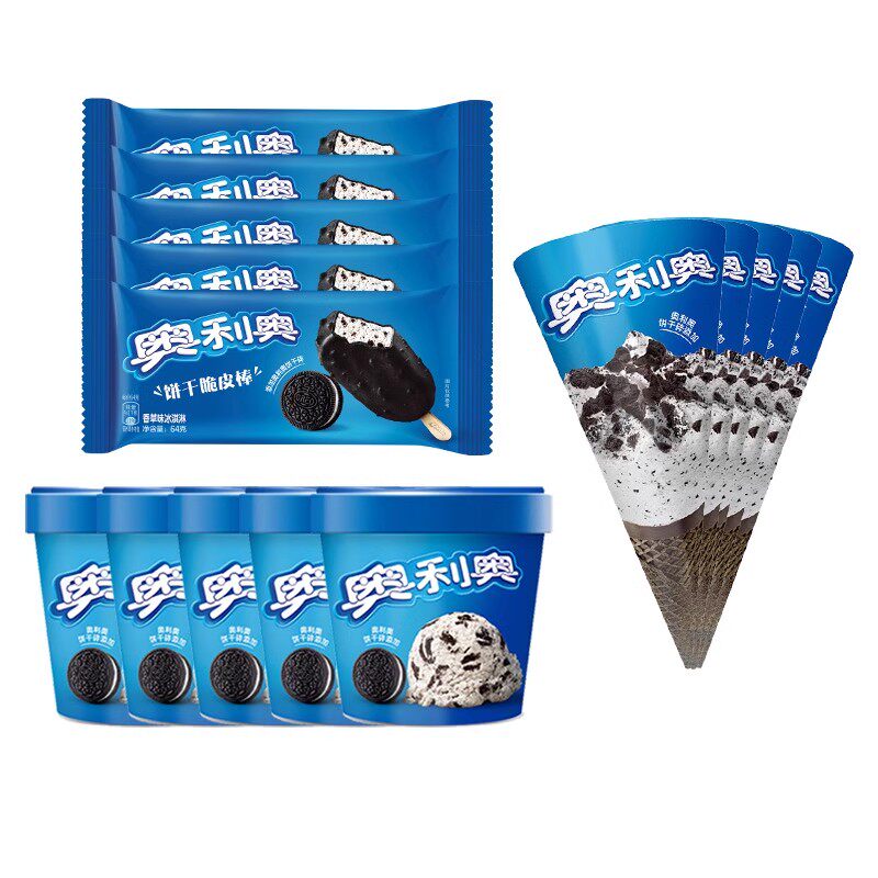 【6~10支】雀巢奥利奥冰淇淋棒支饼干碎香草味甜筒冰激凌雪糕