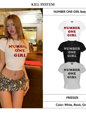 NANA代购【killsystem】字母印花圆领短袖T恤ins同款