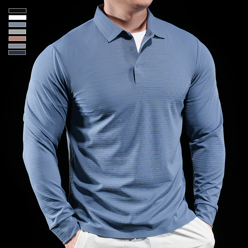 男士POLO衫长袖T恤打底衫