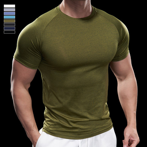 短袖霸道肌肉春夏季男