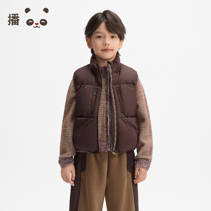 休闲简约时尚百搭立领羽绒马甲