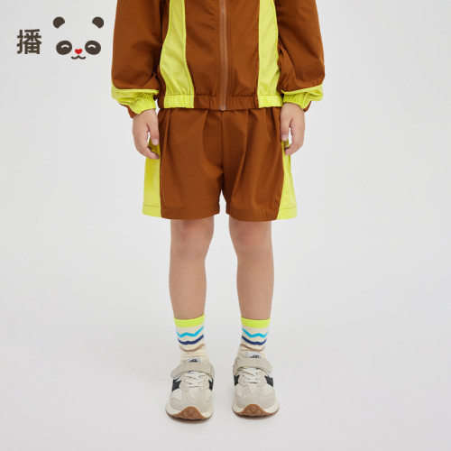 童装短裤裤子broadcute拼接