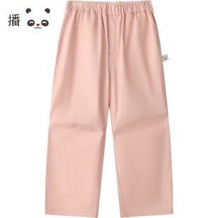 播broadcute童装2024早秋新款男女童裤子休闲休闲裤KER3KD0225