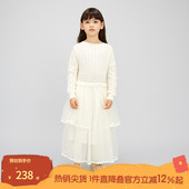 设计感中长款 播broadcute童装 连衣裙女童秋冬新款 裙子KGQ3L409