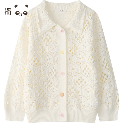 质感撞色纽扣文艺范针织毛衣