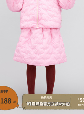 播broadcute童装半身裙秋冬新品时尚休闲女童保暖短裙KGQ3B490