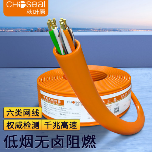 秋叶原纯铜双屏蔽千兆宽带网络线