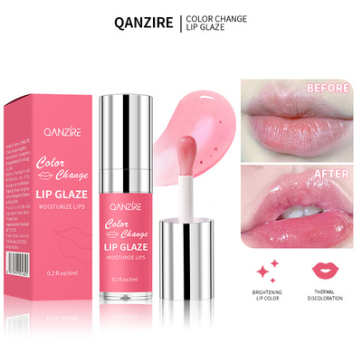 Cross border foreign trade color changing lip gloss, red li
