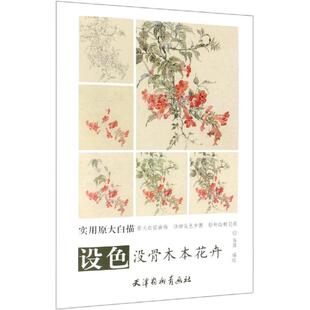 设色没骨木本花卉 高强 著 魏燕 赵宇 编 工艺美术（新）艺术 新华书店正版图书籍 天津杨柳青画社