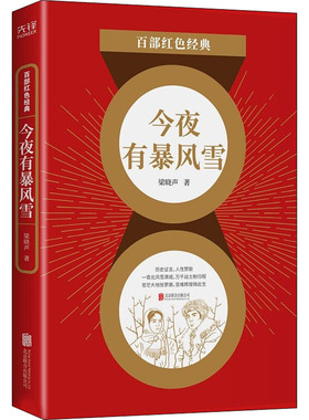 今夜有暴风雪 第十届茅盾文学奖获得者梁晓声代表作品 一代知识青年在大环境中所显示出的理想追求和人格精神 重温红色经典