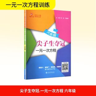 尖子生夺冠 一元一次方程 六年级 刘弢,吕春昕 编 小学教辅文教 新华书店正版图书籍 上海交通大学出版社