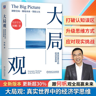 大局观 真实世界中的经济学思维 何帆 以独特的视角和生动的案例 带你跳出传统经济学的框架 重新理解现实世界的运行逻辑