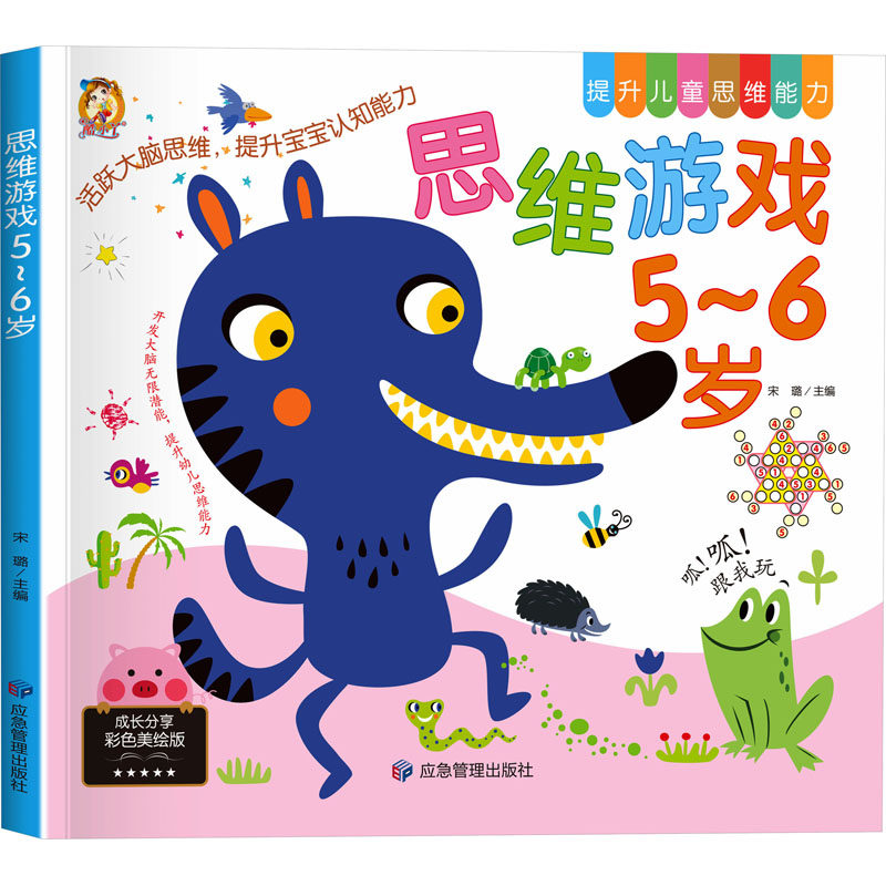 思维游戏 5~6岁 彩色美绘版 宋璐 编 启蒙认知书/黑白卡/识字卡少儿 新华书店正版图书籍 应急管理出版社