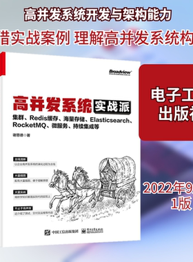 高并发系统实战派 集群、Redis缓存、海量存储、Elasticsearch、RocketMQ、微服务、持 谢恩德 著 程序设计（新）专业科技
