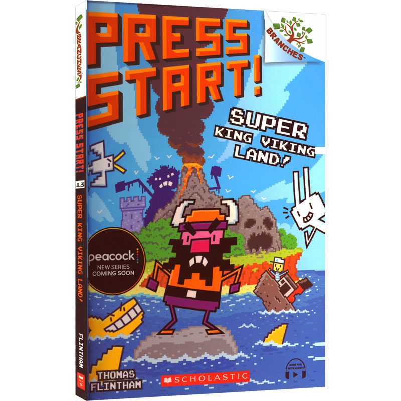 PRESS START! #13: SUPER KING VIKING LAND! (WITH BUDDY+) (CH) 托马斯·弗林瑟姆 著 著 原版其它外版书 新华书店正版图书籍,书籍/杂志/报纸,原版其它,淘宝优惠券,粉丝福利购,淘宝优惠卷
