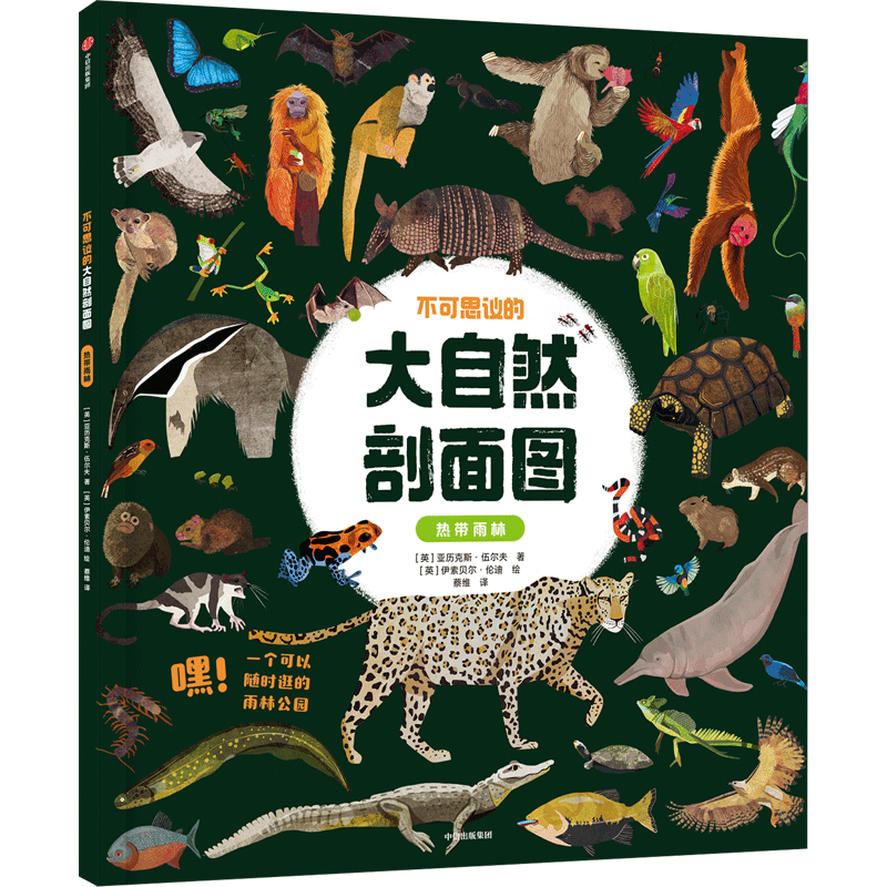 不可思议的大自然剖面图 热带雨林 (英)亚历克斯·伍尔夫 著 蔡维 译 (英)伊索贝尔·伦迪 绘 科普百科少儿 新华书店正版图书籍