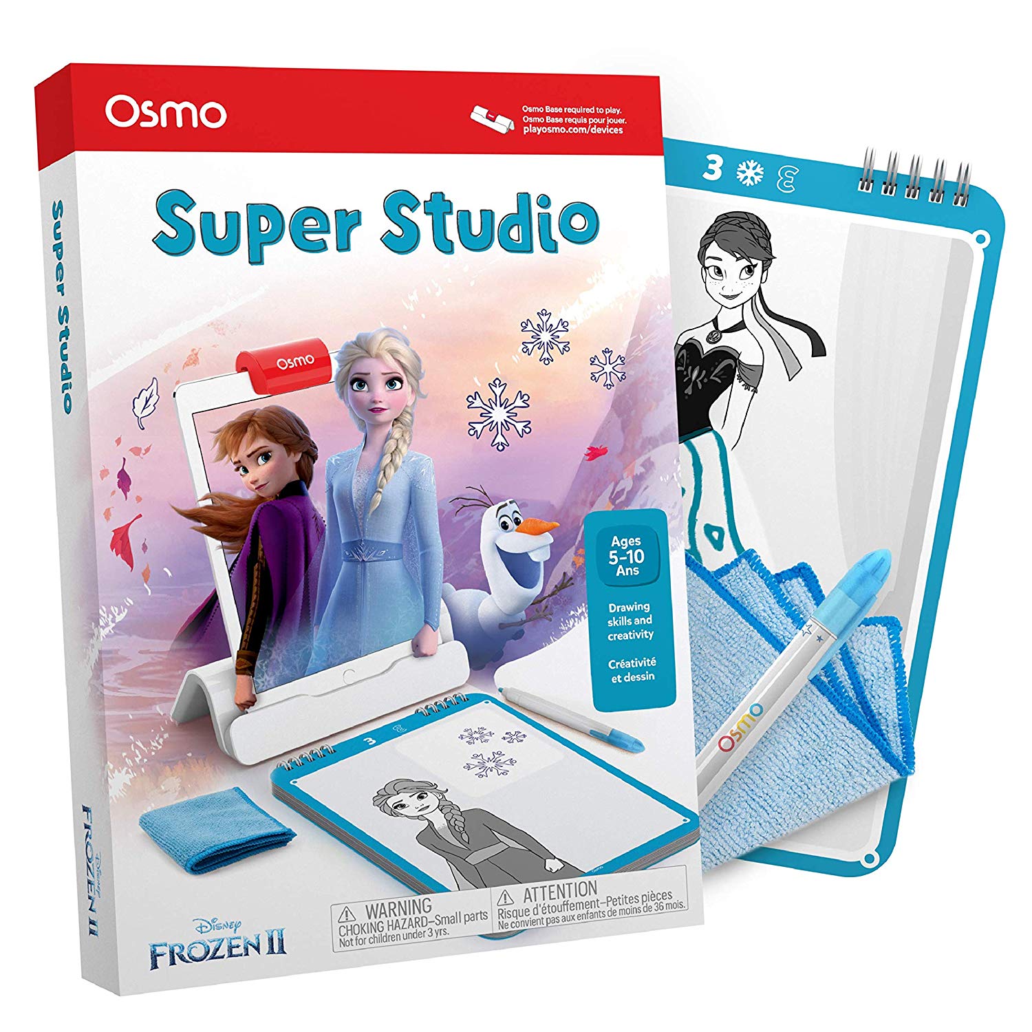 原版Osmo Super Studio迪士尼冰雪奇缘2游戏 5-11岁儿童