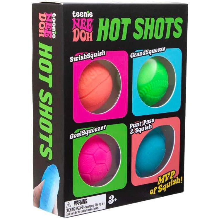 全新正版美国Needoh Teenie Hot Shot Squeeze toy 4个 1.5寸大小