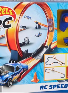 美国正版hotwheels rc1:64遥控小车道奇Rodger Dodger轨道套装