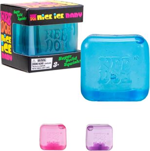 正版Needoh Ice Cube Baby小号1 inch冰块挤压解压玩具