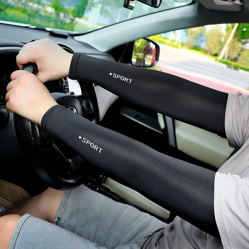 夏季防晒男女袖套防紫外线护臂套袖冰丝袖子夏天薄款骑行开车手套