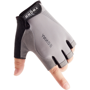 钓鱼手套男夏季冰丝防晒防滑透气薄款露指骑行开车路亚半指手套女