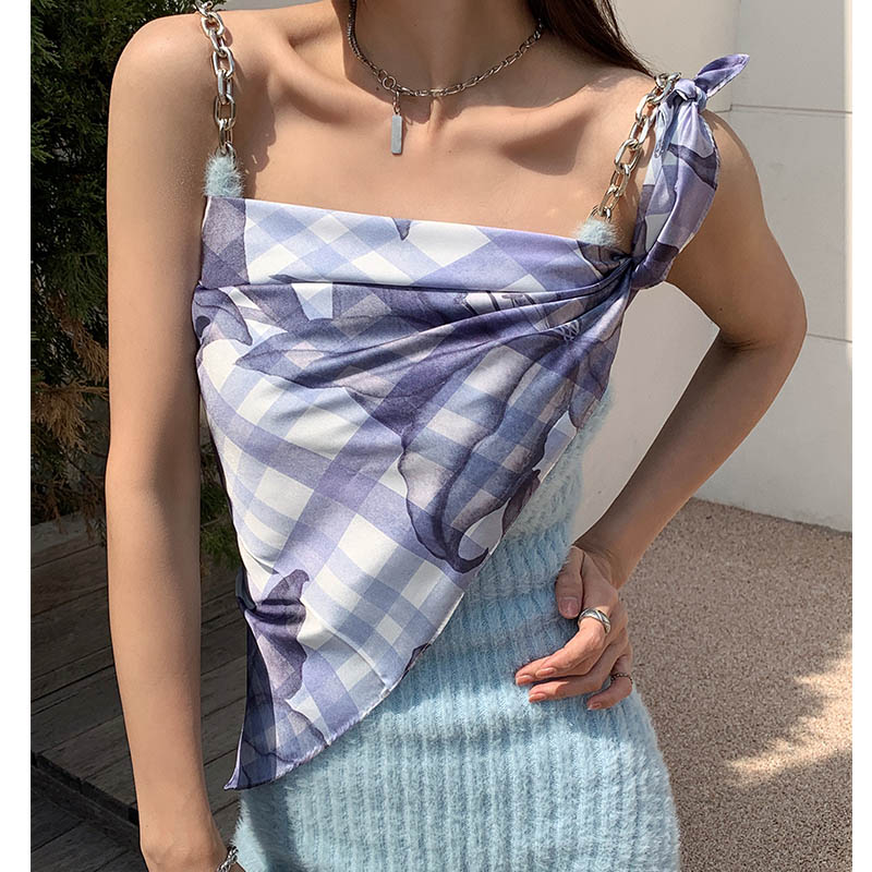 小披肩女外搭格子大方巾丝巾抹胸图片