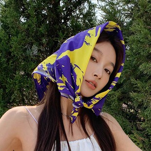 尤嘻岛嘻哈hiphop街舞配饰美式辣妹方巾抹胸丝巾女头巾男包头潮酷