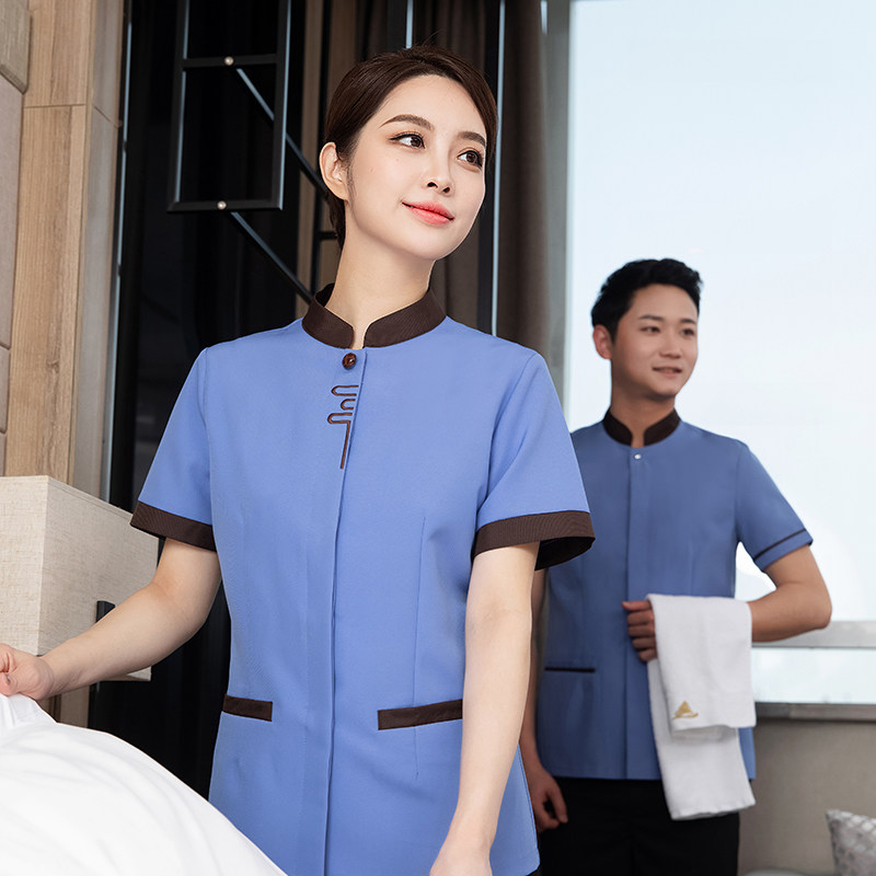 物业保洁服女短袖定制酒店宾馆商场写字楼清洁阿姨后勤工作服夏季