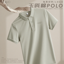 冰丝POLO衫定制夏季工作服短袖企业文化衫高端商务翻领T恤印logo