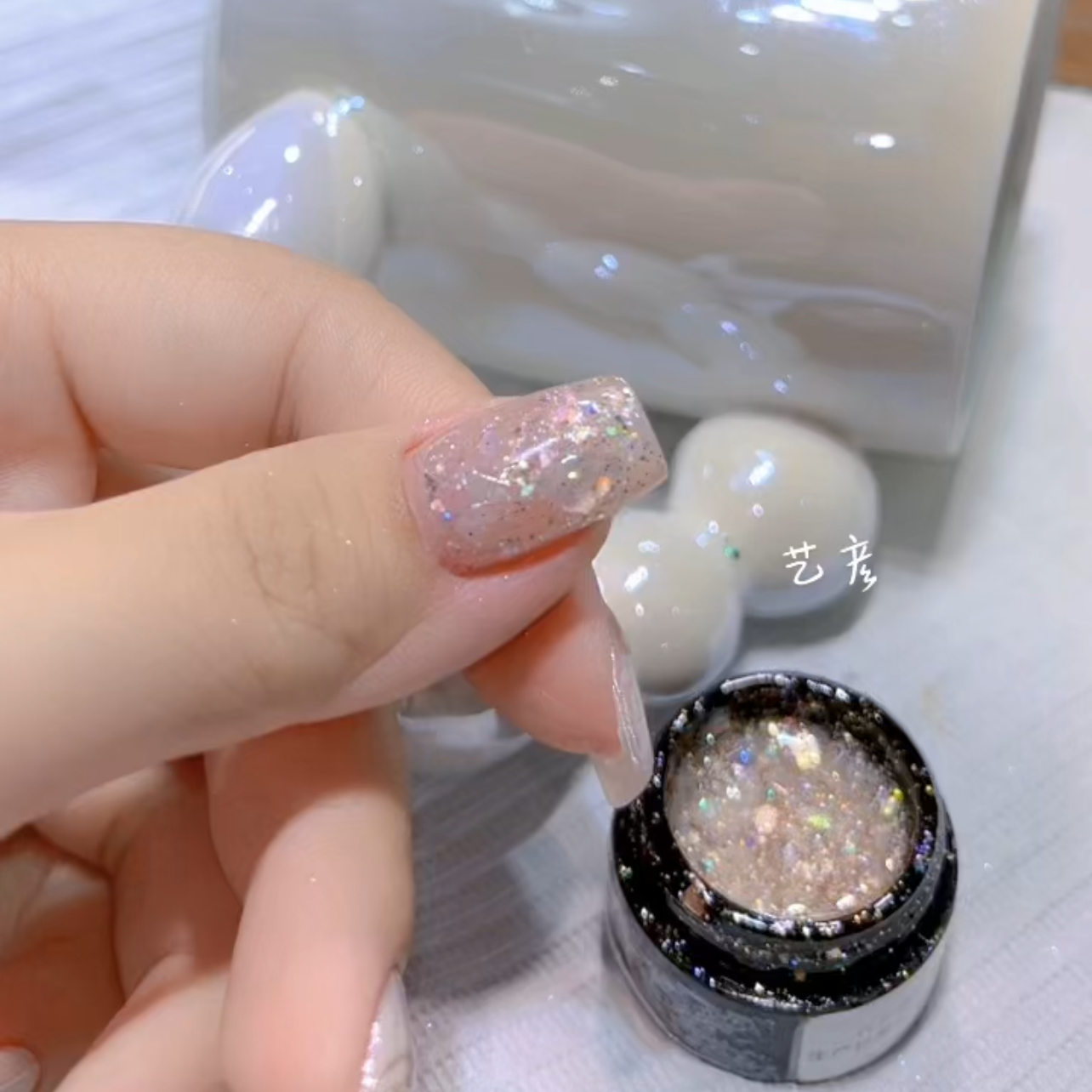 苏彩二代珍珠贝色夏日纯手工冰透爆闪美甲指甲油