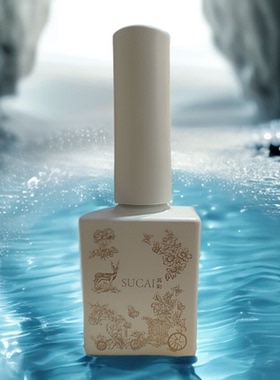 月光白二代  白色摹丝冰透玉茶肌理美甲甲油胶送色板