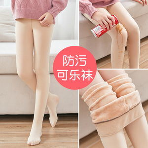 女童连裤袜秋冬加厚肉色可乐裤儿童肤色打底裤加绒白色宝宝舞蹈袜