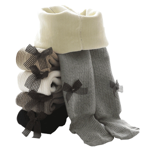 女童打底裤外穿加绒加厚秋冬季婴儿保暖洋气一体连脚胖宝宝连裤袜