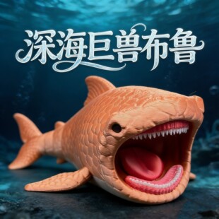3D打印深海巨兽布鲁模型摆件小众设计感抽象诡异生物海怪儿童玩具