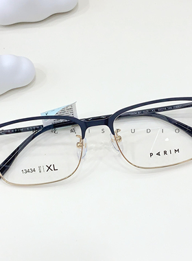 理工斯文半框眼镜男款眼镜框派丽蒙镜架防蓝光方框近视眼镜13434