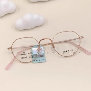 眼镜框镜架男派丽蒙眼镜架近视眼镜女素颜大脸透明眼镜框13608