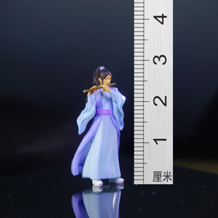 1/64比例2.7厘米古风男吹箫，茶宠盆景国风微景观摆件